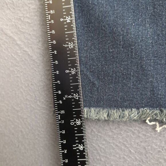 Laurie Felt Women 8 Dark Wash Mid Rise Classic Clean Ankle Skinny Jean - Picture 10 of 13